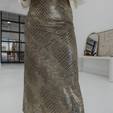 Pyro Midi Skirt - Taupe