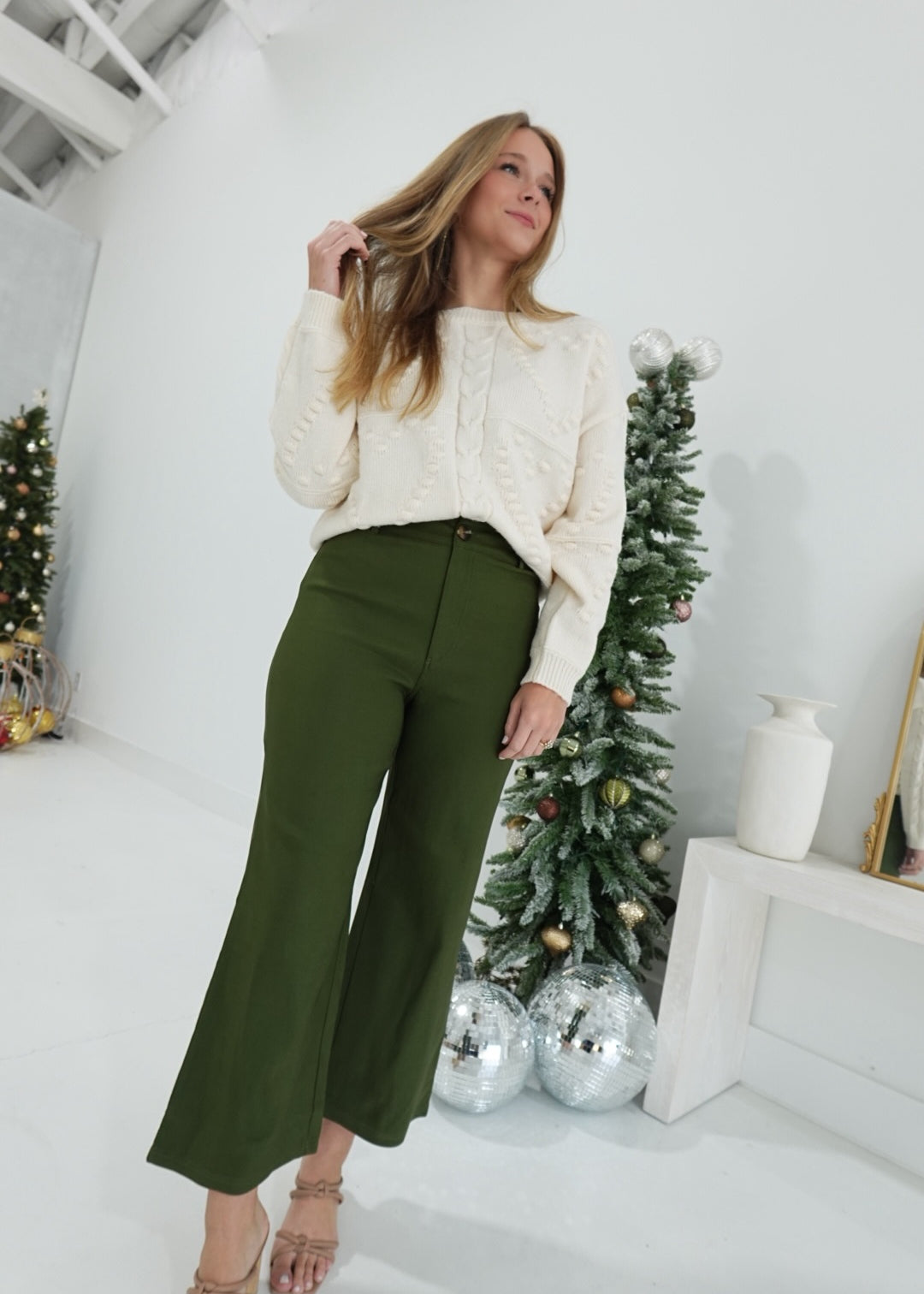 Jonah Cropped Pant - Green