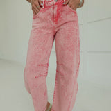 Done Deal Barrel Jeans - Taffy