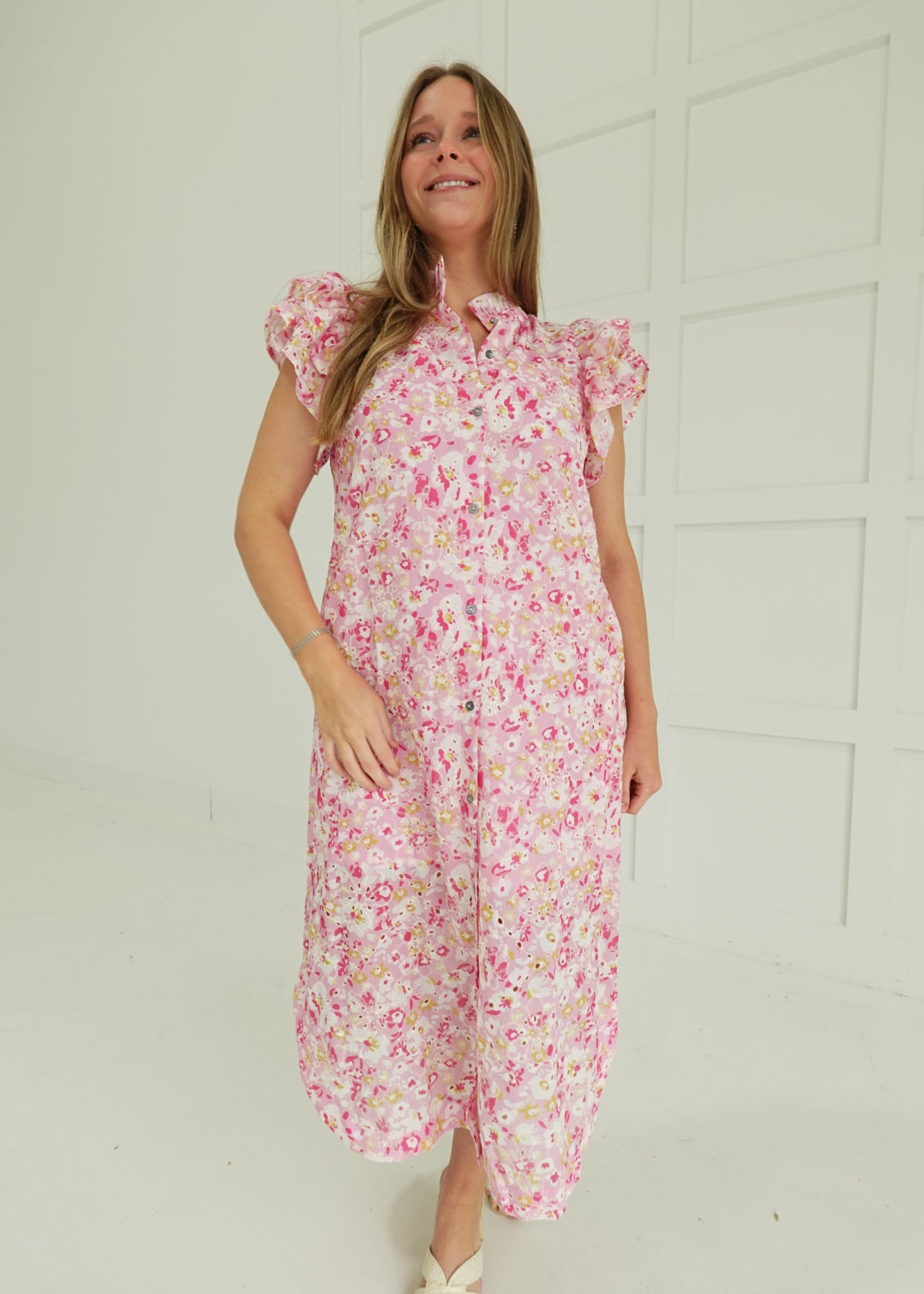 May Flowers Midi Dress