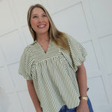 Be Distinct Top - Olive