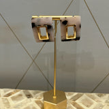 Open Rectangle Earrings