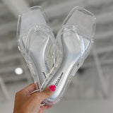 Clear As Can Be Thong Sandal