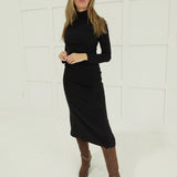 Evenings Like These Midi Dress - Black