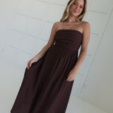 Attention Wanted Dress - Brown