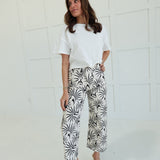 Paloma Cropped Pants - Cream