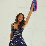 Oxford Twist Romper - Navy