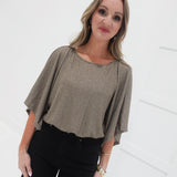 Glitz or Glam Top - Mocha