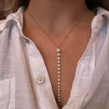 Pearl Lariat Necklace