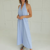 Sweet Vengeance Maxi Dress - Blue