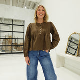 Innocently Yours Top - Brown