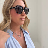 Sydney - Black Mineral/Brown Lens