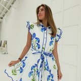 Tulips Talk Mini Dress - White