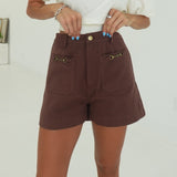 Hilly Horsebit Shorts - Brown