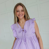 Beckoning Poplin Top - Lavender