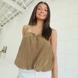Close Circle Top - Brown