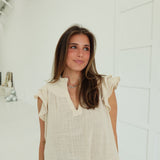 Felina Ruffle Top - Khaki