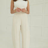Hip & Profess Trousers - Cream