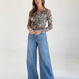 High-Road Wide Leg Jeans