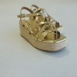 Darya Platform Wedge - Gold