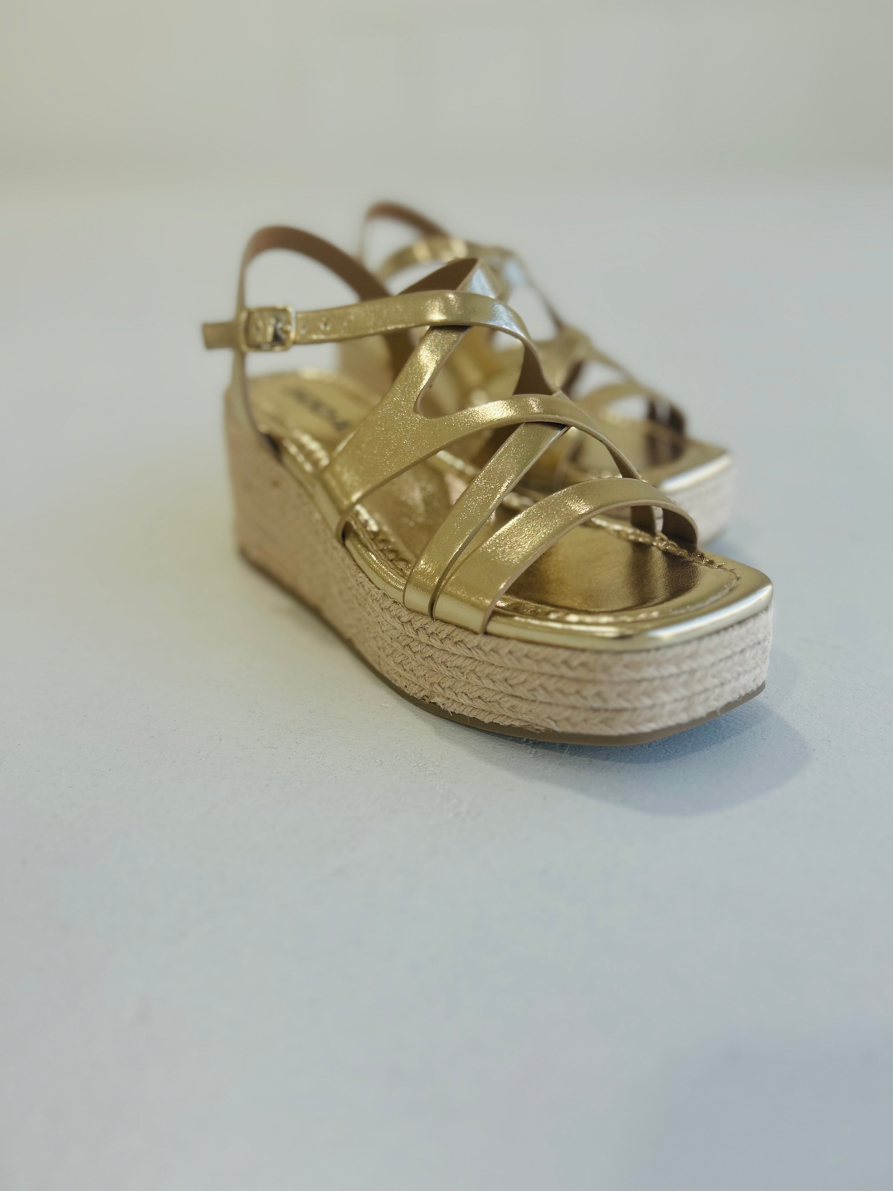 Darya Platform Wedge - Gold