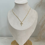 Cross Pendant Box Chain Necklace