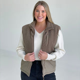 Forks Sherpa Puff Vest