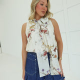 Whimsical Tie Blouse