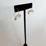 Glass Dangle Earrings - Clear