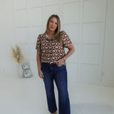 Little Gems Top - Brown