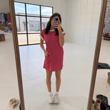 Agenda Is Comfort Dress - Ruby