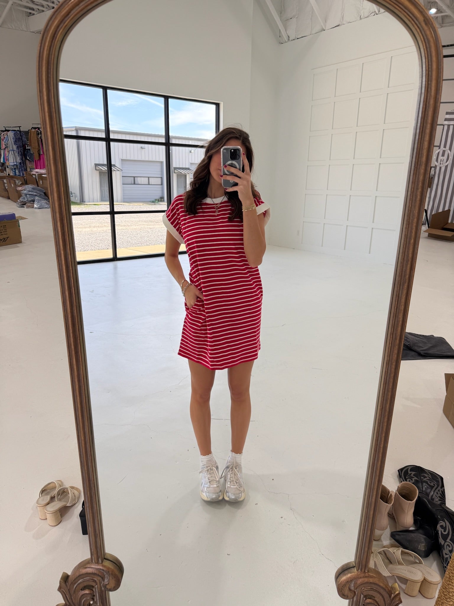 Agenda Is Comfort Dress - Ruby