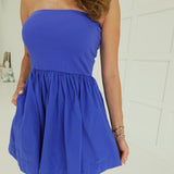 Fritzer Mini Dress - Cobalt