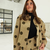 Dot to Dot Jacket - Taupe