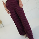 Sibly Trouser Pants - Burgundy