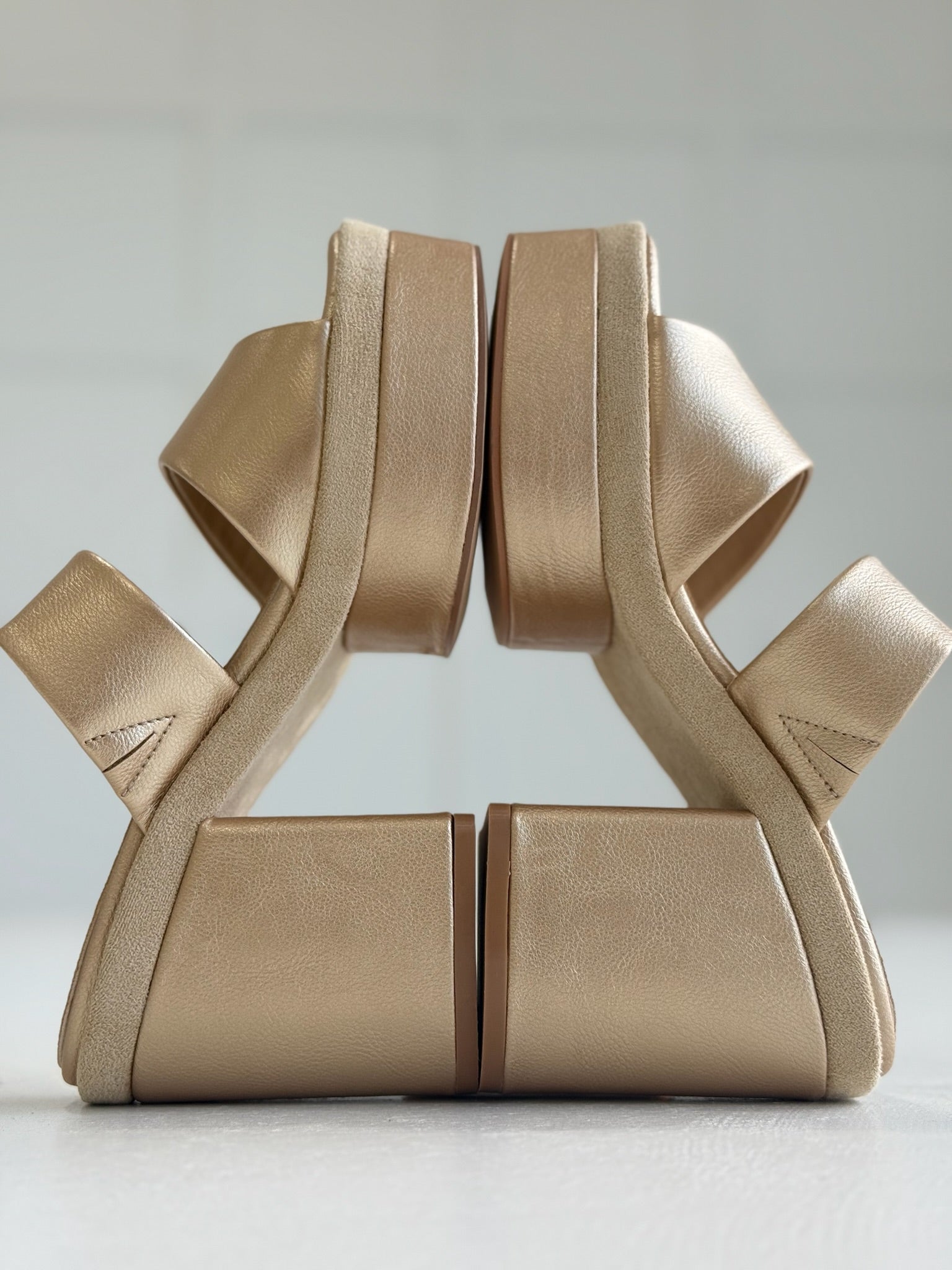 Graham Platform Heel - Gold - Matisse