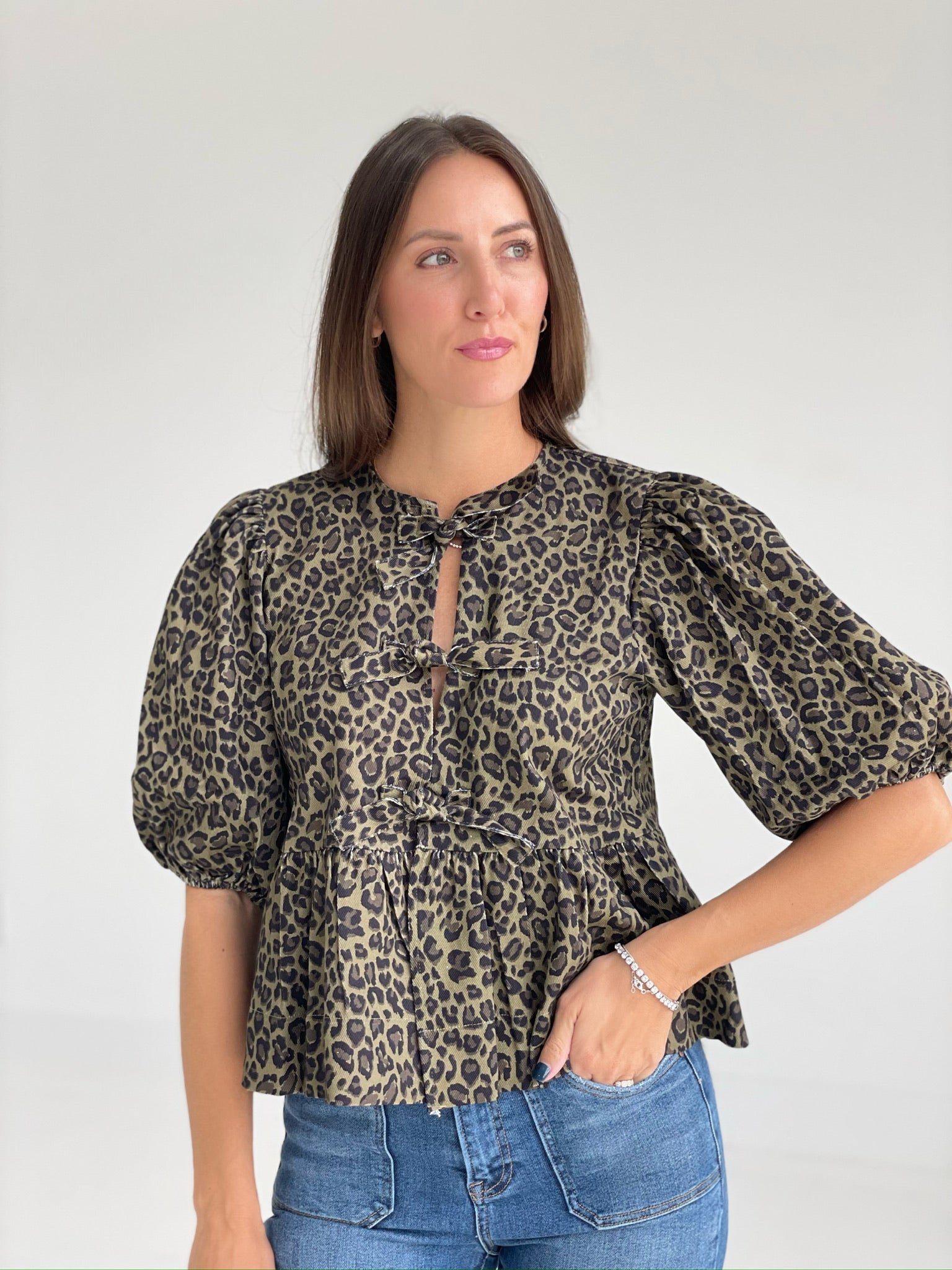 Leona Leopard Top