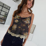 Moody Floral Lace Top