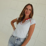 The Course Baby Tee - Blue