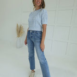 Fly By Me Sweater - Lt Blue