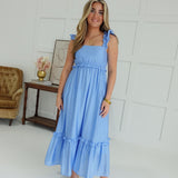 Forbidden Love Midi Dress - Blue