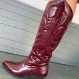 Dixie Western Boot - Burgundy - Coconuts by Matisse