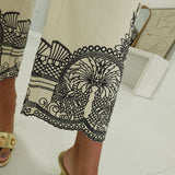Willow Embroidered Pants - Cream