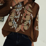 Astro Button Down Blouse
