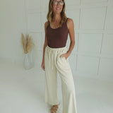 Staying Put Casual Pants - Stone