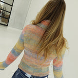Serena Zip Up Top - Lemon Sorbet