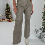 Step To The Side Pants - Taupe