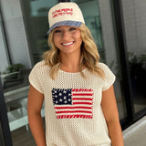 Independence Crochet Top - Cream