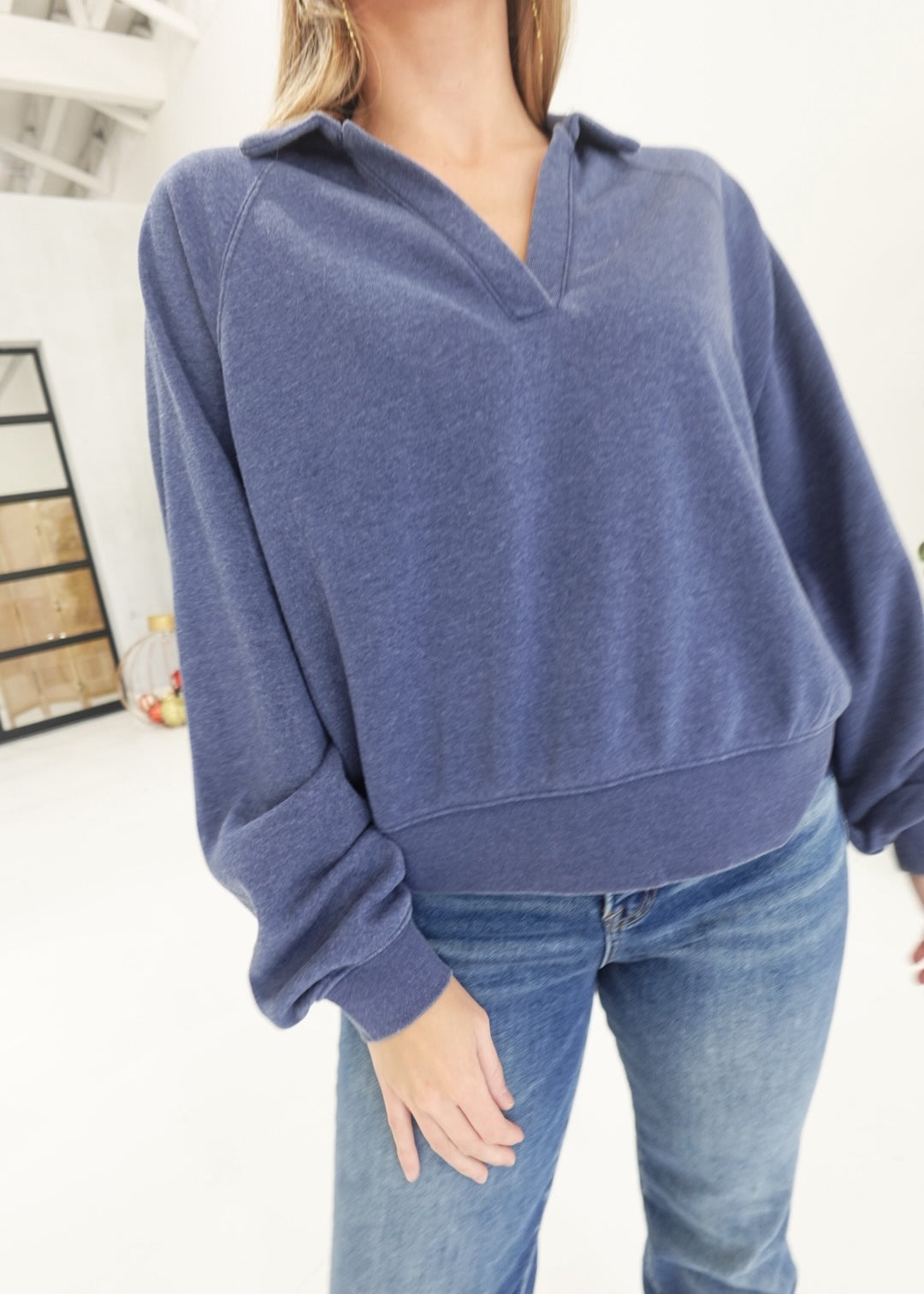 Levitate In Lounge Pullover - Navy