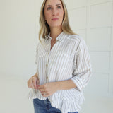 Louise Ruffle Top - Ivory